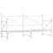 vidaXL Daybed with Trundle without Mattress White 90x190 cm Steel