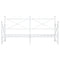 vidaXL Daybed with Trundle without Mattress White 90x190 cm Steel