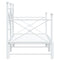 vidaXL Daybed with Trundle without Mattress White 90x190 cm Steel