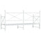 vidaXL Daybed with Trundle without Mattress White 90x190 cm Steel