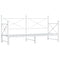 vidaXL Daybed with Trundle without Mattress White 90x200 cm Steel