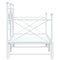 vidaXL Daybed with Trundle without Mattress White 90x200 cm Steel