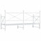 vidaXL Daybed with Trundle without Mattress White 90x200 cm Steel