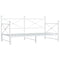 vidaXL Daybed with Trundle without Mattress White 107x203 cm Steel