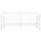 vidaXL Daybed with Trundle without Mattress White 107x203 cm Steel