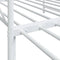 vidaXL Daybed with Trundle without Mattress White 107x203 cm Steel