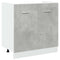 vidaXL 7 Piece Bathroom Furniture Set Lyon Concrete Grey Engineered Wood