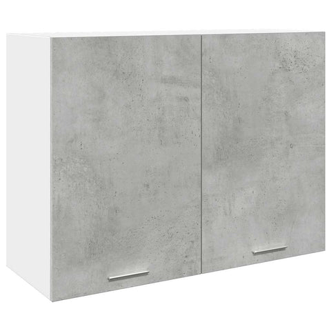 vidaXL 7 Piece Bathroom Furniture Set Lyon Concrete Grey Engineered Wood