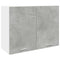 vidaXL 7 Piece Bathroom Furniture Set Lyon Concrete Grey Engineered Wood