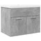 vidaXL Bathroom Sink Cabinet with Built-in Basin Concrete Grey