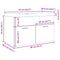 vidaXL Bathroom Sink Cabinet with Built-in Basin Concrete Grey