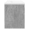 vidaXL Bathroom Sink Cabinet with Built-in Basin Concrete Grey