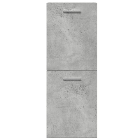 vidaXL 5 Piece Bathroom Furniture Set Concrete Grey Engineered Wood