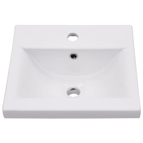 vidaXL 5 Piece Bathroom Furniture Set Concrete Grey Engineered Wood