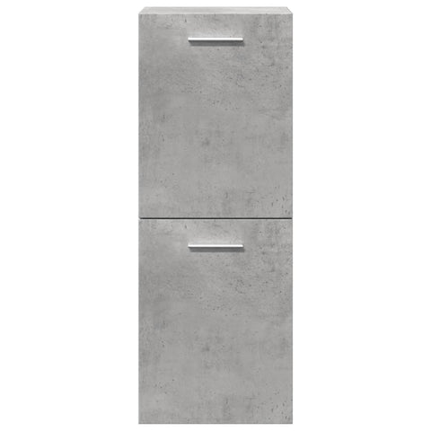 vidaXL 4 Piece Bathroom Furniture Set Concrete Grey Engineered Wood