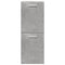 vidaXL 4 Piece Bathroom Furniture Set Concrete Grey Engineered Wood