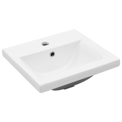 vidaXL 4 Piece Bathroom Furniture Set Concrete Grey Engineered Wood