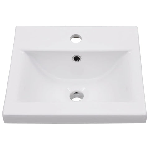 vidaXL 5 Piece Bathroom Furniture Set Concrete Grey Engineered Wood