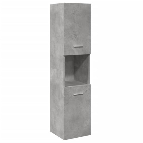 vidaXL 5 Piece Bathroom Furniture Set Concrete Grey Engineered Wood
