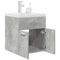 vidaXL Bathroom Sink Cabinet with Built-in Basin and Faucet Concrete Grey