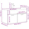 vidaXL Bathroom Sink Cabinet with Built-in Basin and Faucet Concrete Grey