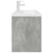 vidaXL Bathroom Sink Cabinet with Built-in Basin and Faucet Concrete Grey