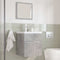 vidaXL 3 Piece Bathroom Furniture Set Concrete Grey Engineered Wood