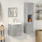 vidaXL 4 Piece Bathroom Furniture Set Concrete Grey Engineered Wood