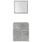 vidaXL 4 Piece Bathroom Furniture Set Concrete Grey Engineered Wood