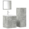 vidaXL 4 Piece Bathroom Furniture Set Concrete Grey Engineered Wood