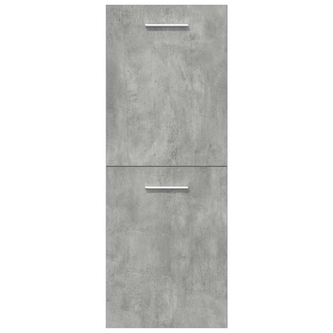 vidaXL 4 Piece Bathroom Furniture Set Concrete Grey Engineered Wood