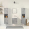 vidaXL 5 Piece Bathroom Furniture Set Concrete Grey Engineered Wood