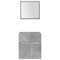 vidaXL 5 Piece Bathroom Furniture Set Concrete Grey Engineered Wood