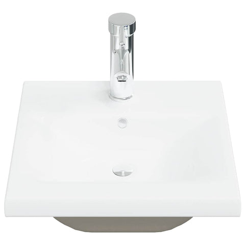 vidaXL 5 Piece Bathroom Furniture Set Concrete Grey Engineered Wood