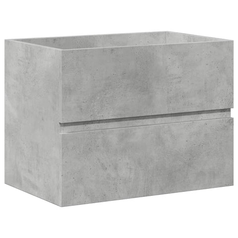vidaXL 2 Piece Bathroom Furniture Set Concrete Grey Engineered Wood