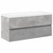 vidaXL 2 Piece Bathroom Furniture Set Concrete Grey Engineered Wood