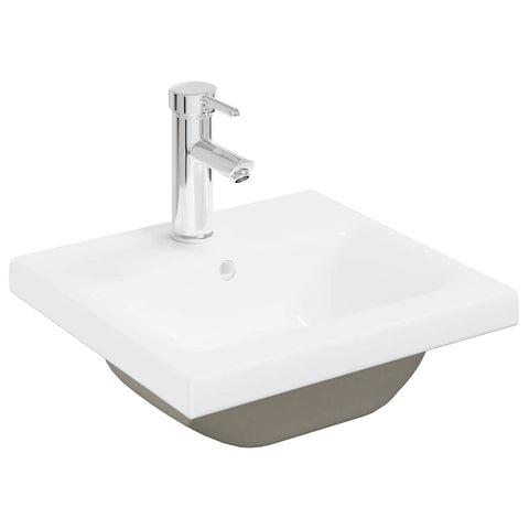 vidaXL 2 Piece Bathroom Furniture Set Concrete Grey Engineered Wood