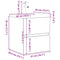 vidaXL 2 Piece Bathroom Furniture Set Concrete Grey Engineered Wood