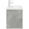 vidaXL 2 Piece Bathroom Furniture Set Concrete Grey Engineered Wood