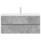 vidaXL 2 Piece Bathroom Furniture Set Concrete Grey Engineered Wood