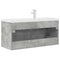 vidaXL 2 Piece Bathroom Furniture Set Concrete Grey Engineered Wood