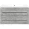 vidaXL 2 Piece Bathroom Furniture Set Concrete Grey Engineered Wood