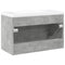 vidaXL 2 Piece Bathroom Furniture Set Concrete Grey Engineered Wood