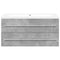 vidaXL 2 Piece Bathroom Furniture Set Concrete Grey Engineered Wood
