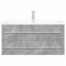 vidaXL 2 Piece Bathroom Furniture Set Concrete Grey Engineered Wood