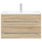 vidaXL 2 Piece Bathroom Furniture Set Sonoma Oak Engineered Wood