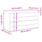 vidaXL 2 Piece Bathroom Furniture Set Sonoma Oak Engineered Wood