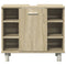 vidaXL 4 Piece Bathroom Furniture set Sonoma Oak Engineered Wood