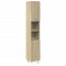 vidaXL 4 Piece Bathroom Furniture set Sonoma Oak Engineered Wood