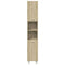 vidaXL 3 Piece Bathroom Furniture set Sonoma Oak Engineered Wood